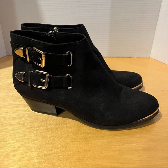 Tildon Women's Sable Ankle Buckle Black Boots Size US 9 - Picture 5 of 10